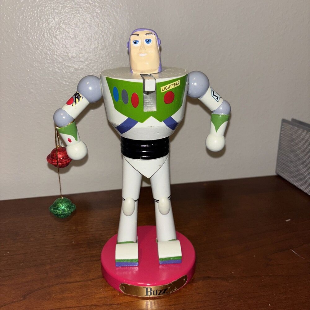 Kurt Adler 11-Inch Disney Buzz Light Year Nutcracker Grey/Green